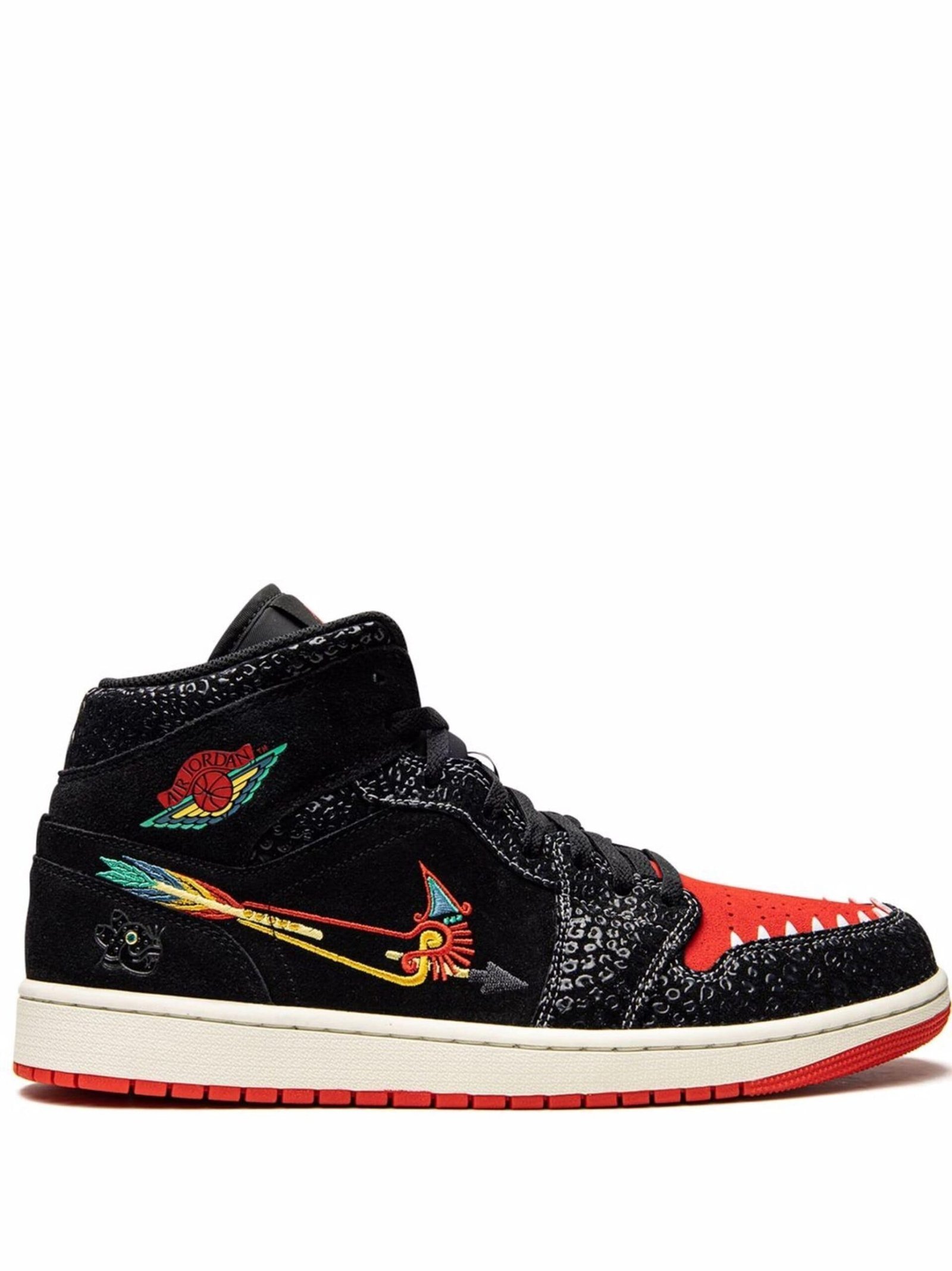 NIKE AIR JORDAN 1 MID SE SIEMPRE FAMILIA BALCK RED