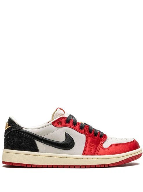 Air Jordan 1 Low x Trophy Room Sail and Varsity Red